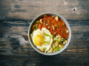 Warm Quinoa & Seared Tomato Salad