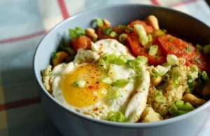 Warm Quinoa & Seared Tomato Salad